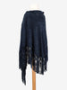 Vintage Blue Suede Shawl