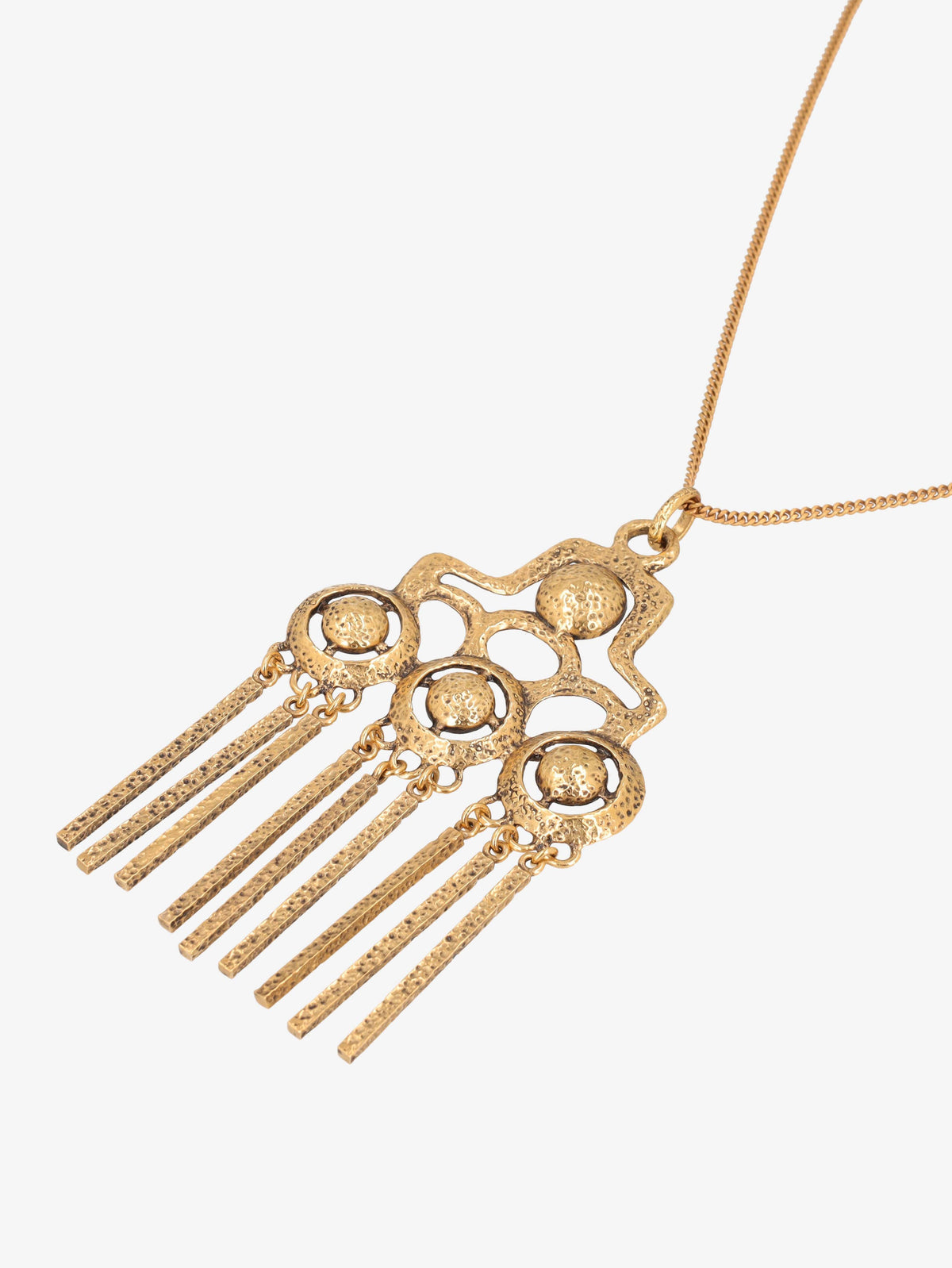 Saint Laurent Golden Pendant Necklace