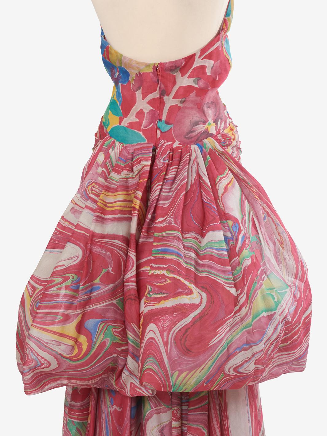 Lancetti Multicolor organza dress BR12523.14  Lancetti