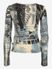 Just Cavalli Map Print Shirt W24121253.12  Just Cavalli
