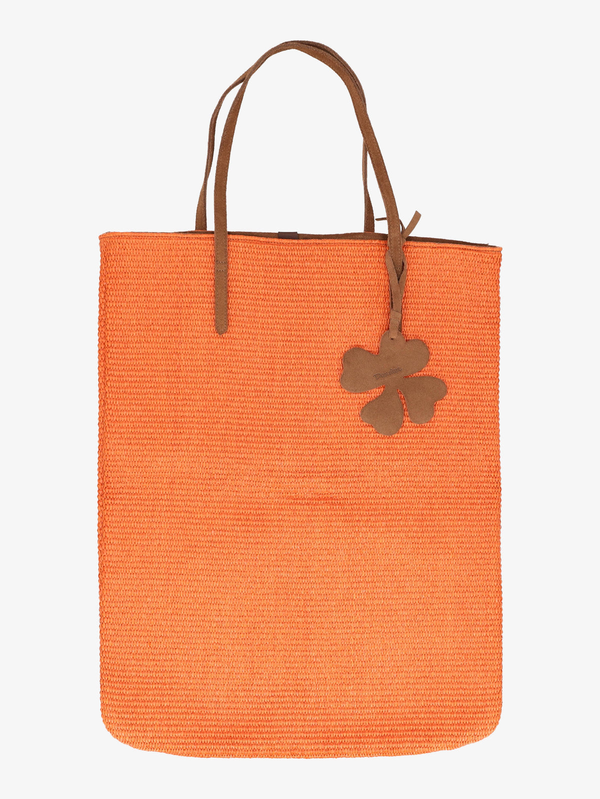 Vintage Orange Raffia Tote Bag WCV241010101.1  Vintage