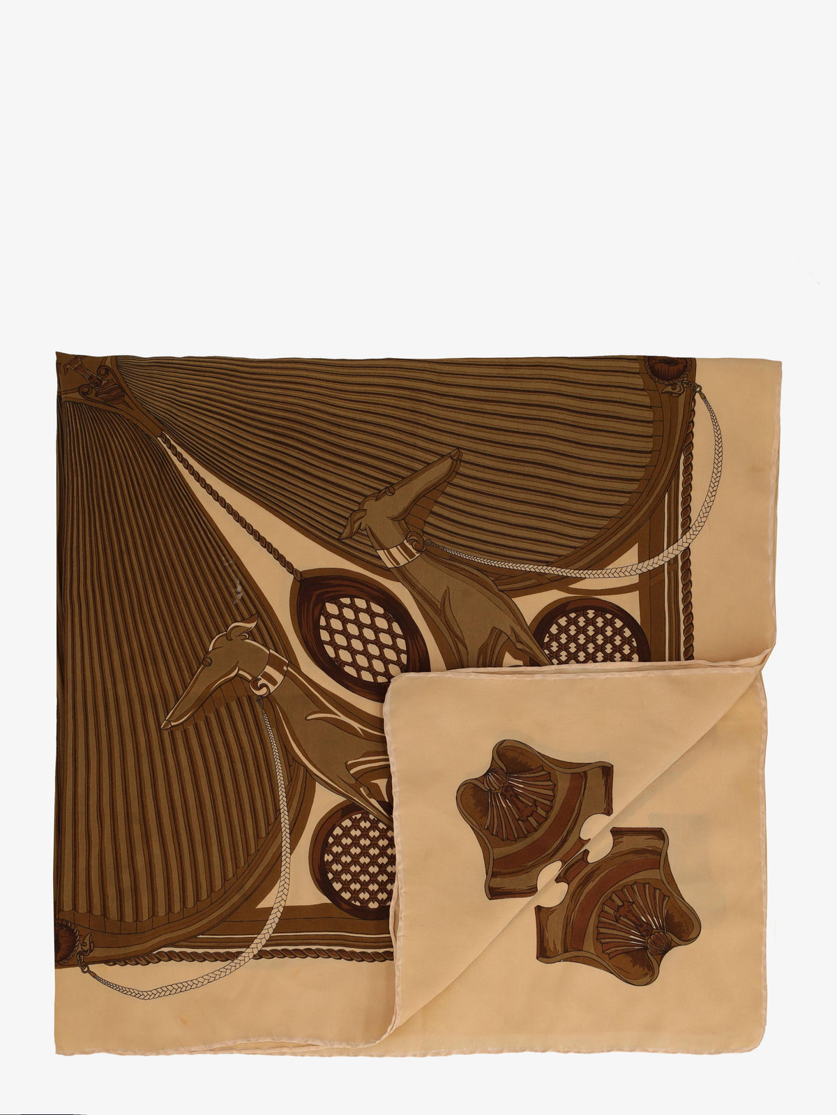 Trussardi Greyhound Silk Foulard