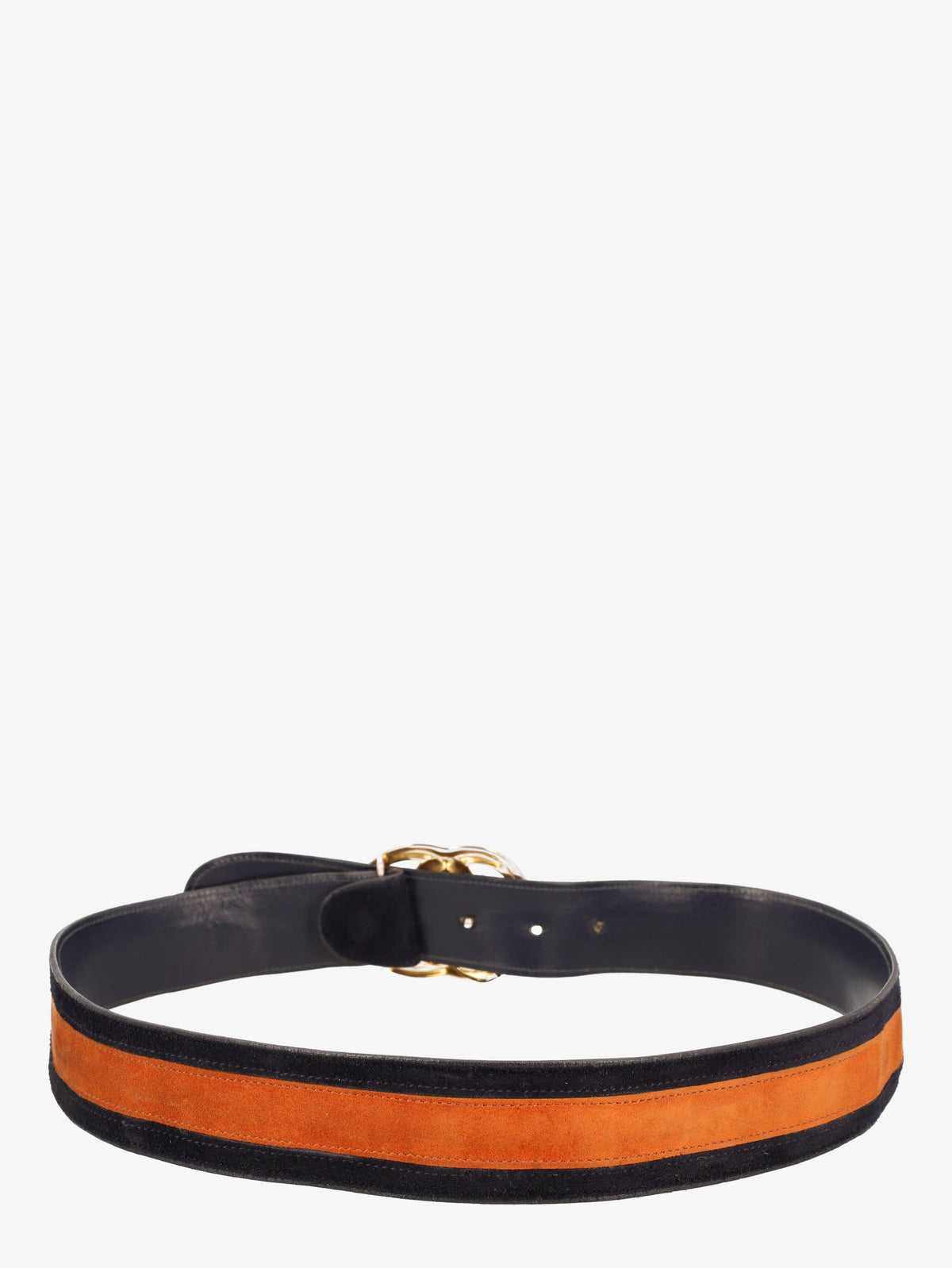 Gucci Bicolour Suede Buckle Belt