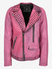 Vintage Pink Biker Jacket WCV250856.01  Vintage