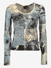 Just Cavalli Map Print Shirt W24121253.12  Just Cavalli