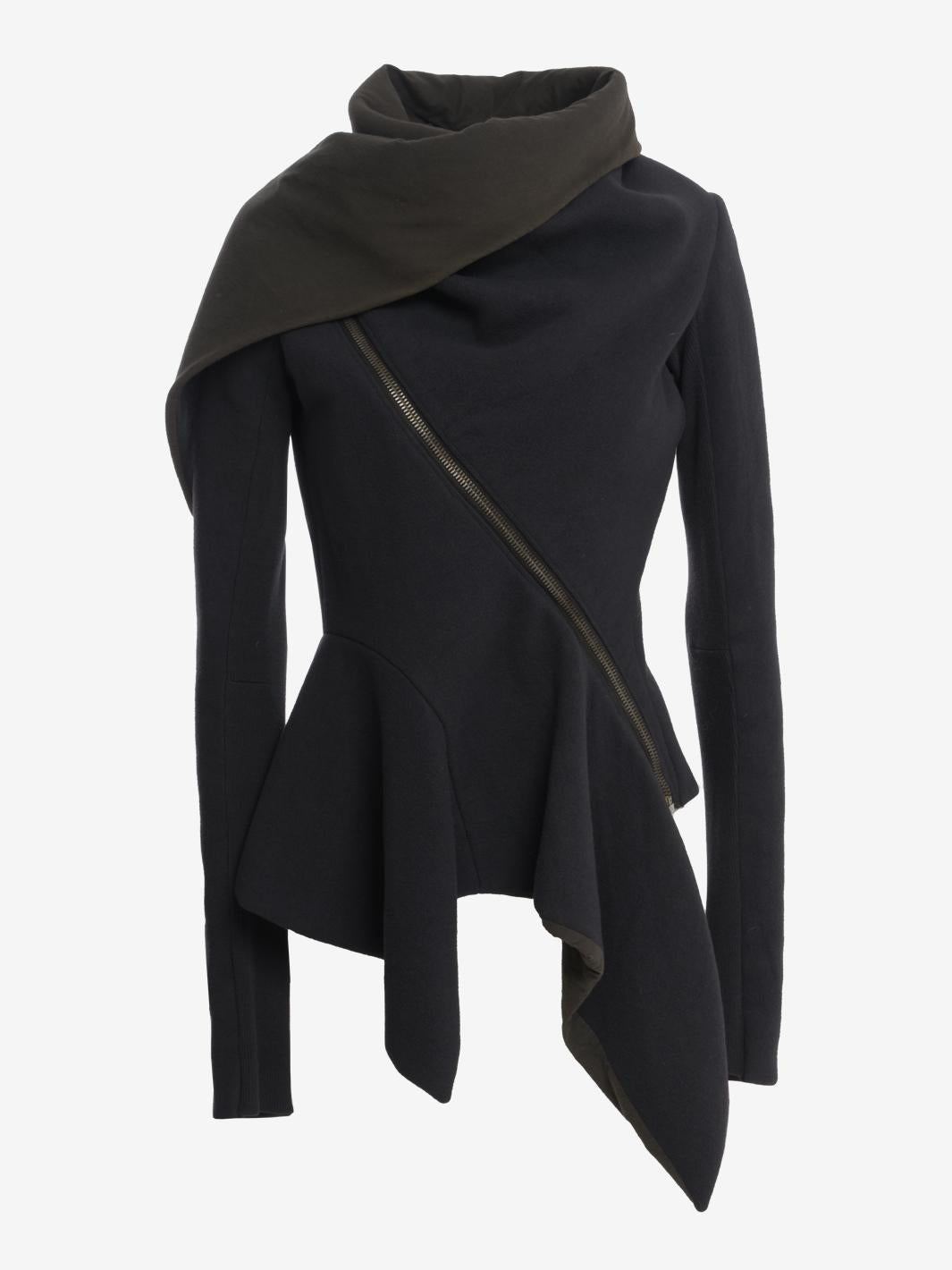 Giacca Rick Owens con chiusura a cerniera