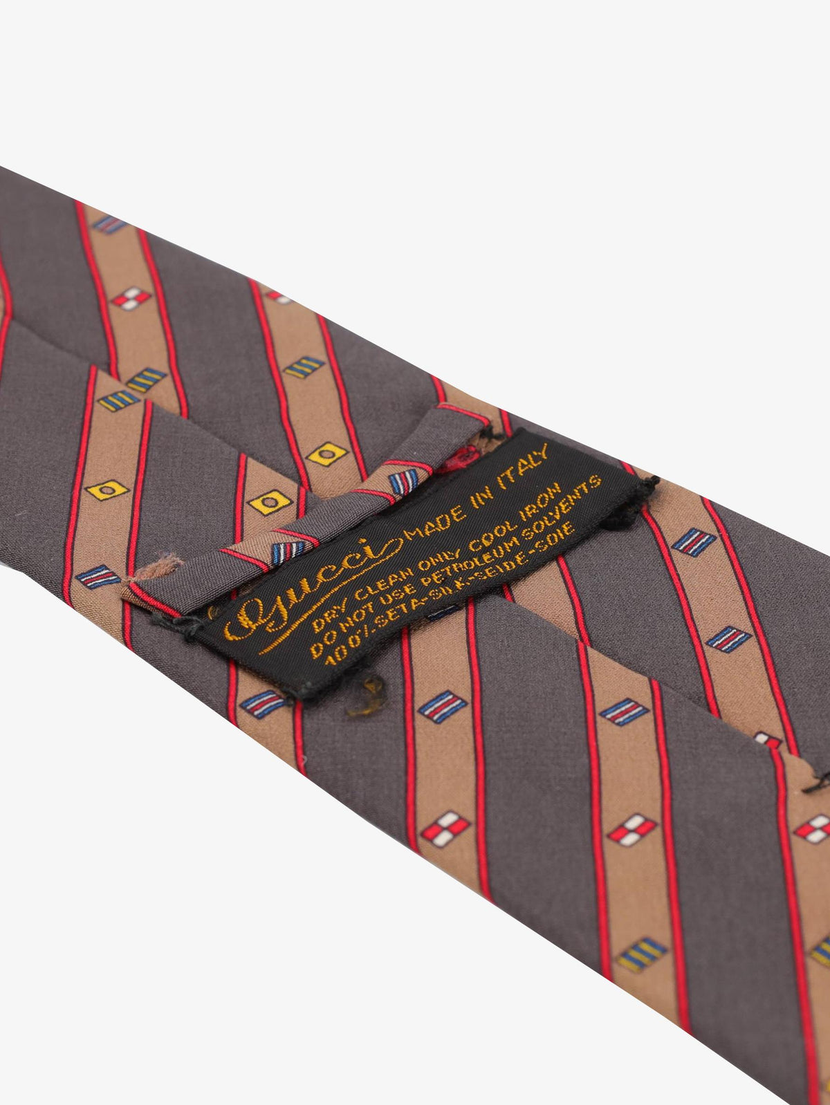 Gucci Flag Patterned Tie