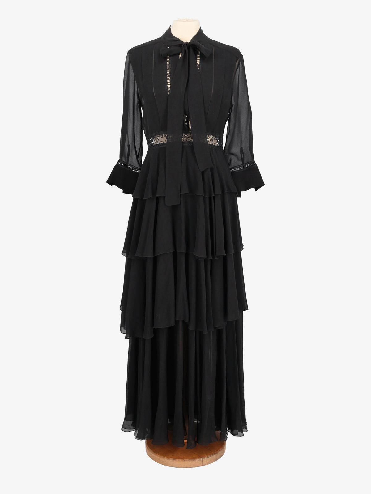 Ermanno Scervino Flounced Silk Dress WCV30052025.11  Ermanno Scervino