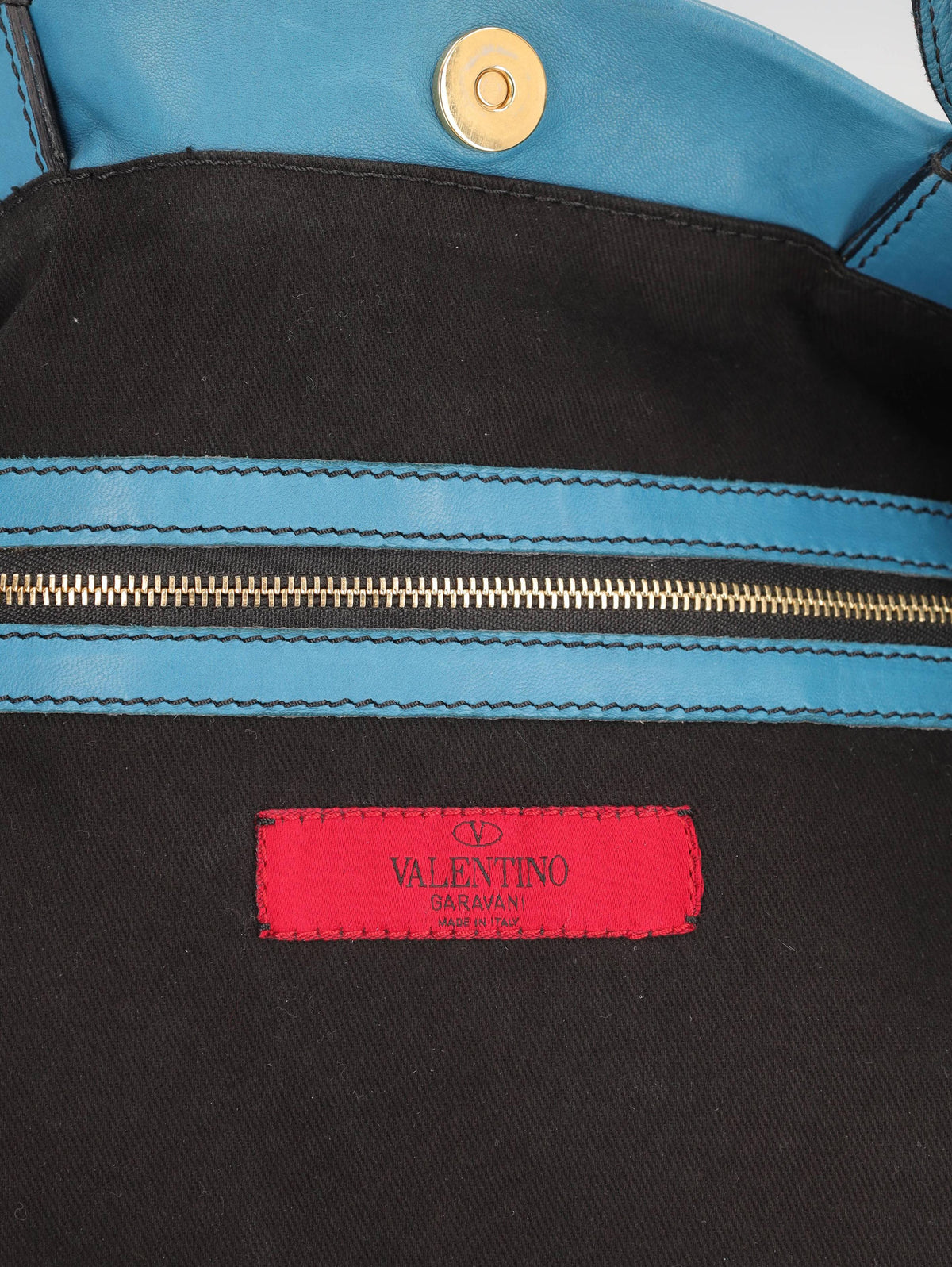 Valentino Turquoise Rose Maxi Bag