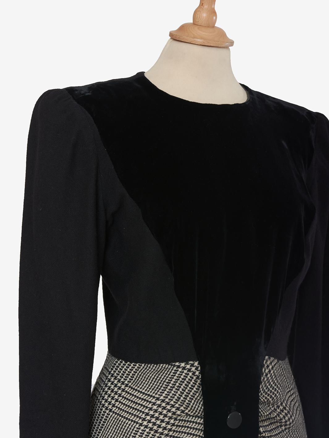 Vintage 80s Velvet Dress