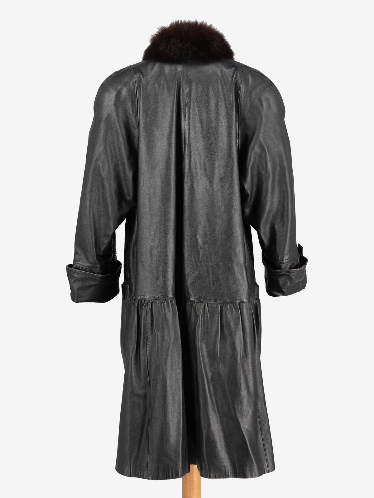Vintage Leather Trench Coat W24121245  Vintage