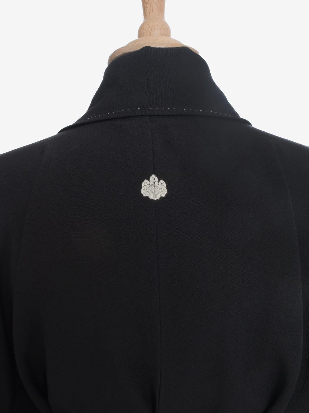 Vintage Black Japanese Kimono