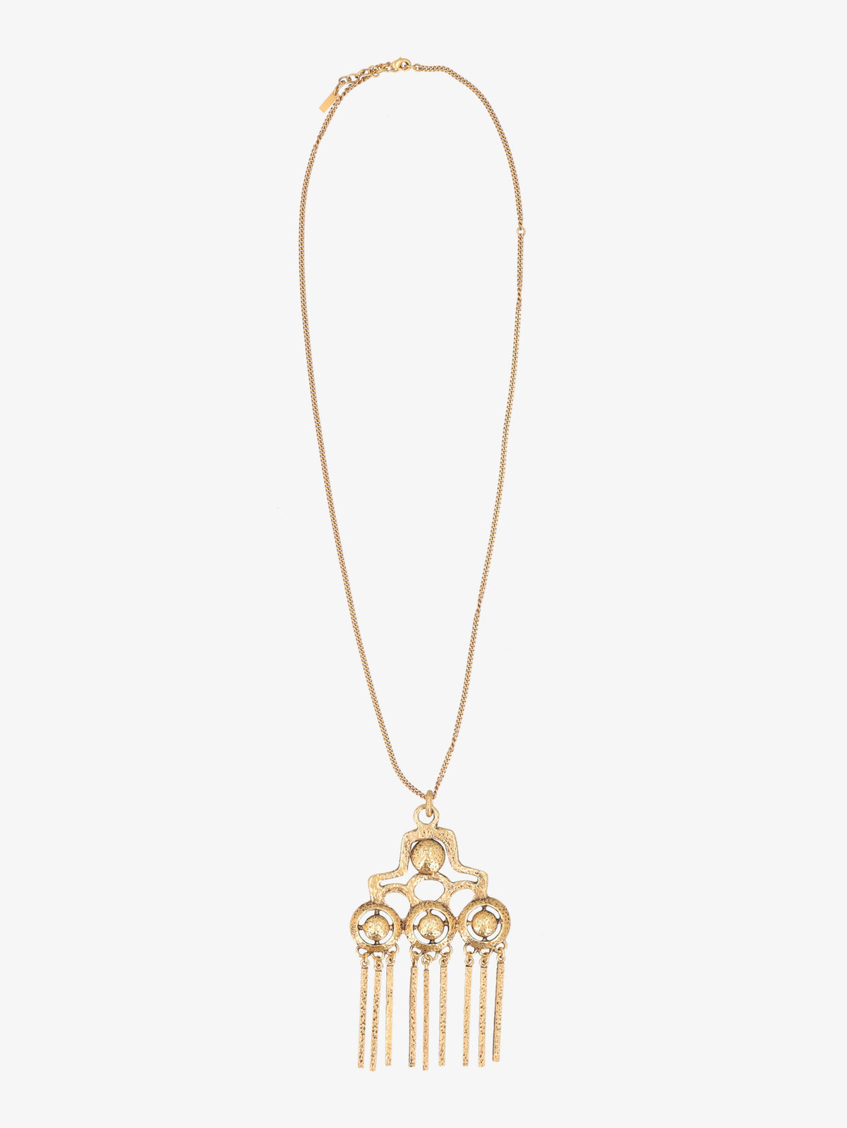 Saint Laurent Golden Pendant Necklace