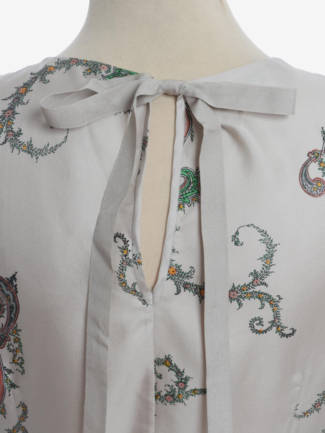Prada Silk Top With Bow