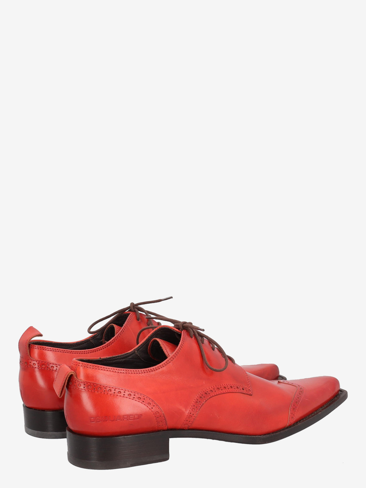 Dsquared² Red Lace-up Shoe