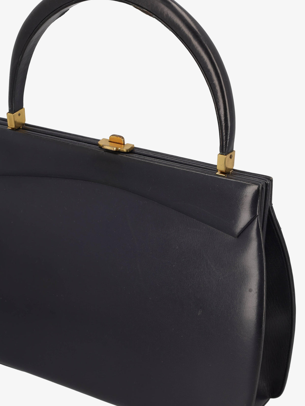 Vintage Blue Leather Handbag WCV300625.47  Vintage