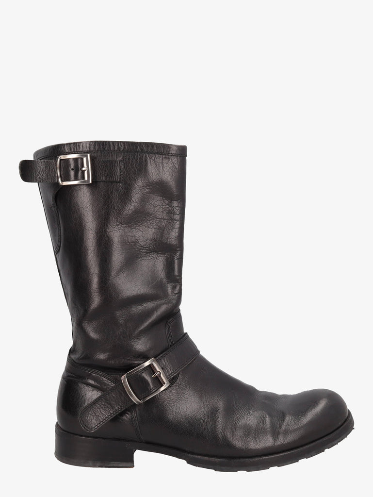 Jil Sander Black Leather Boots