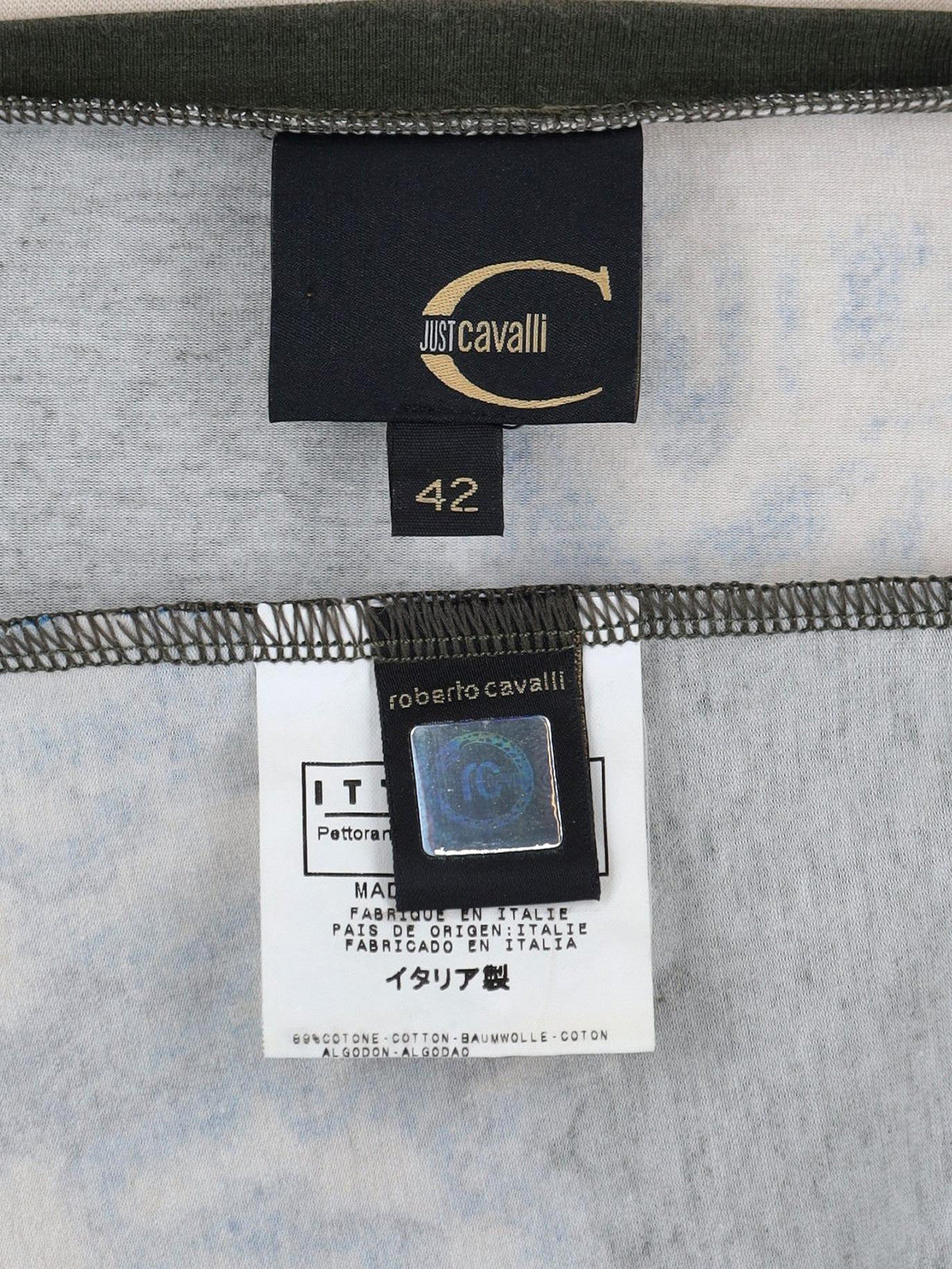 Just Cavalli Oriental Print Shirt W24121253.7  Just Cavalli