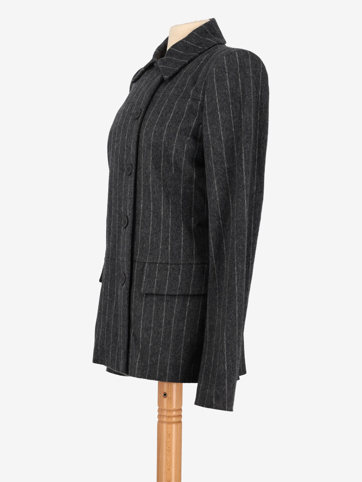 Basile Wool Pinstripe Jacket
