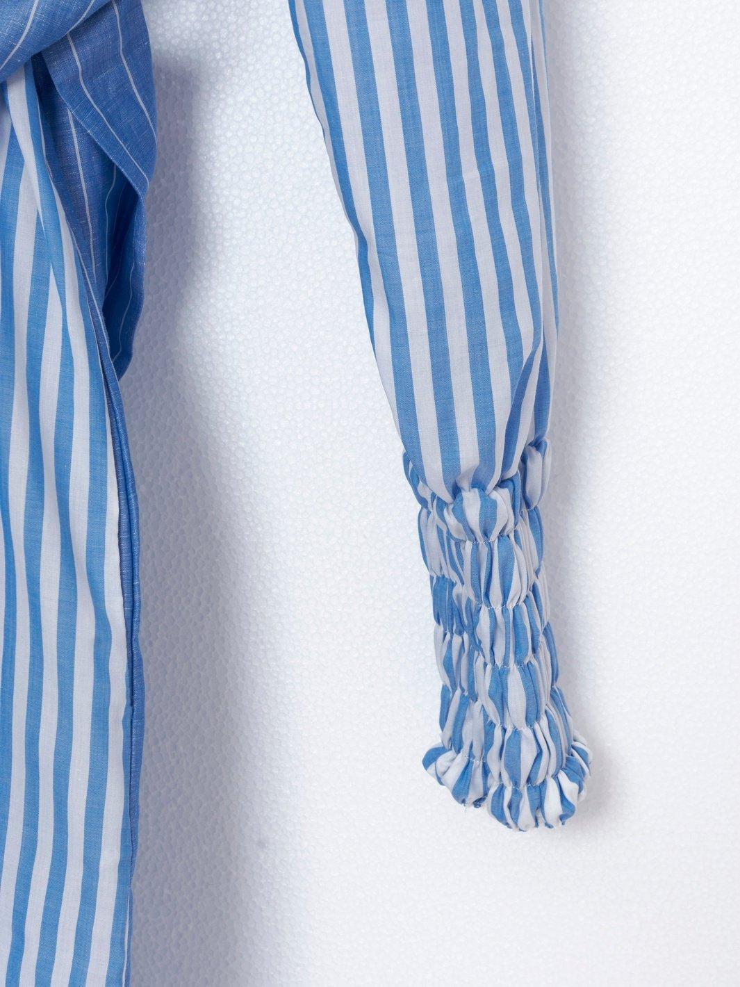 2020 blue and white chemisier dress W22062110  Vintage