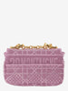 Dior Caro Micro Bag In Pink Lurex