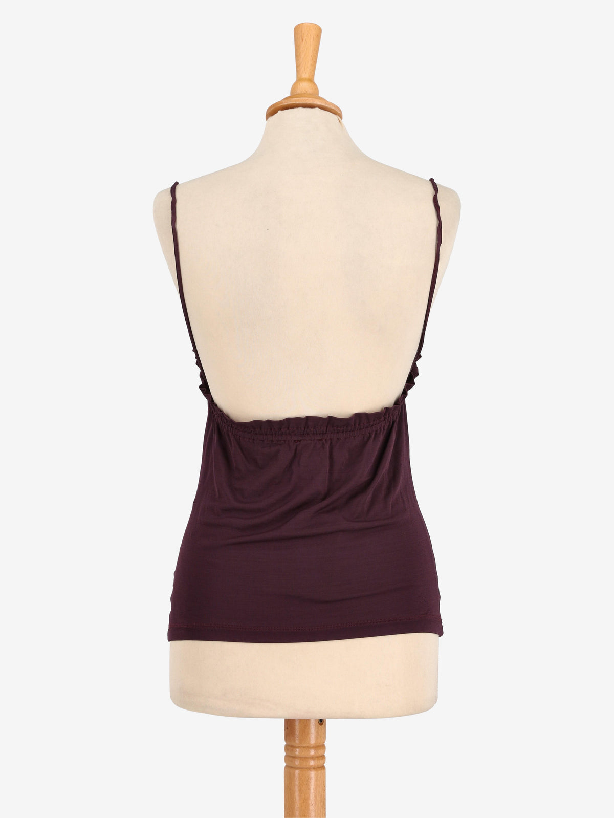 canottaGianfranco Ferré Burgundy Top - 90s