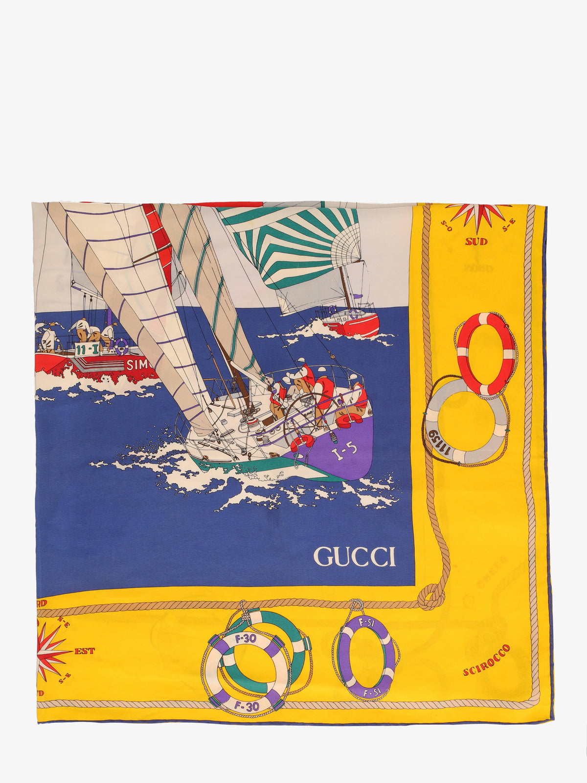 Gucci Seascape Silk Foulard