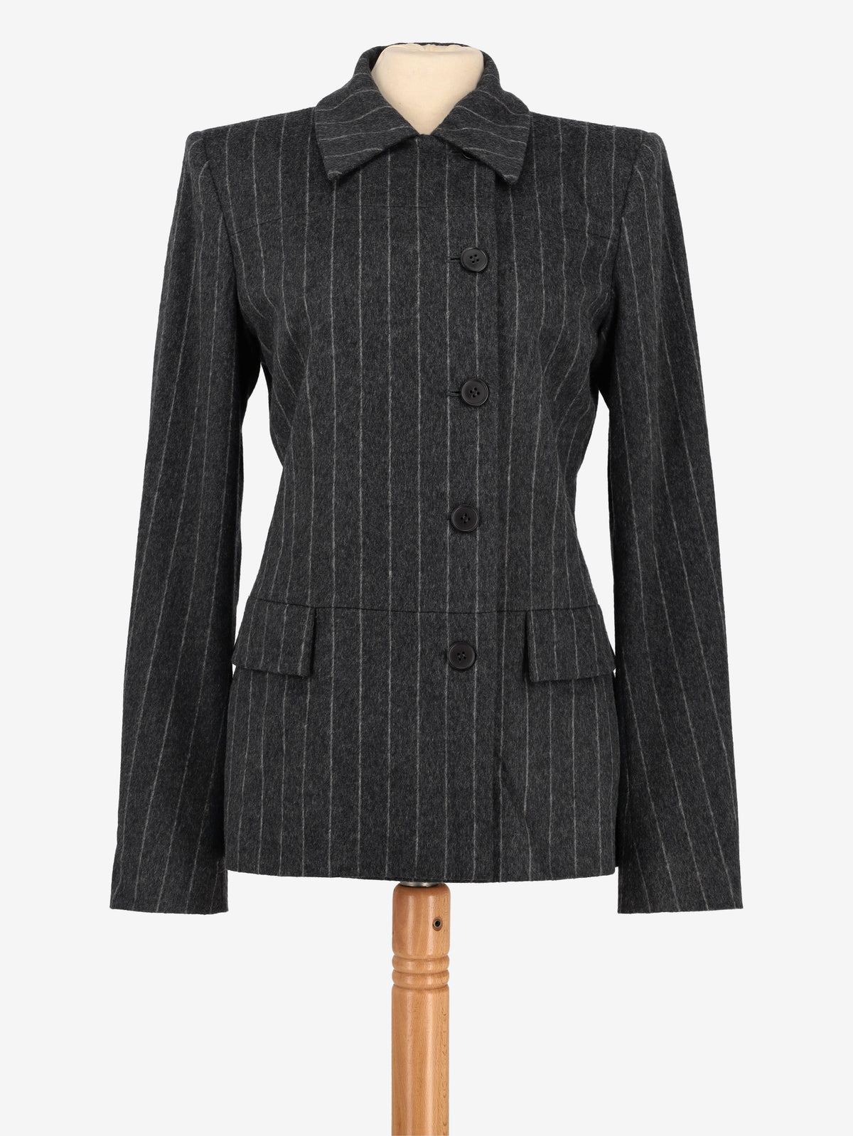 Basile Wool Pinstripe Jacket