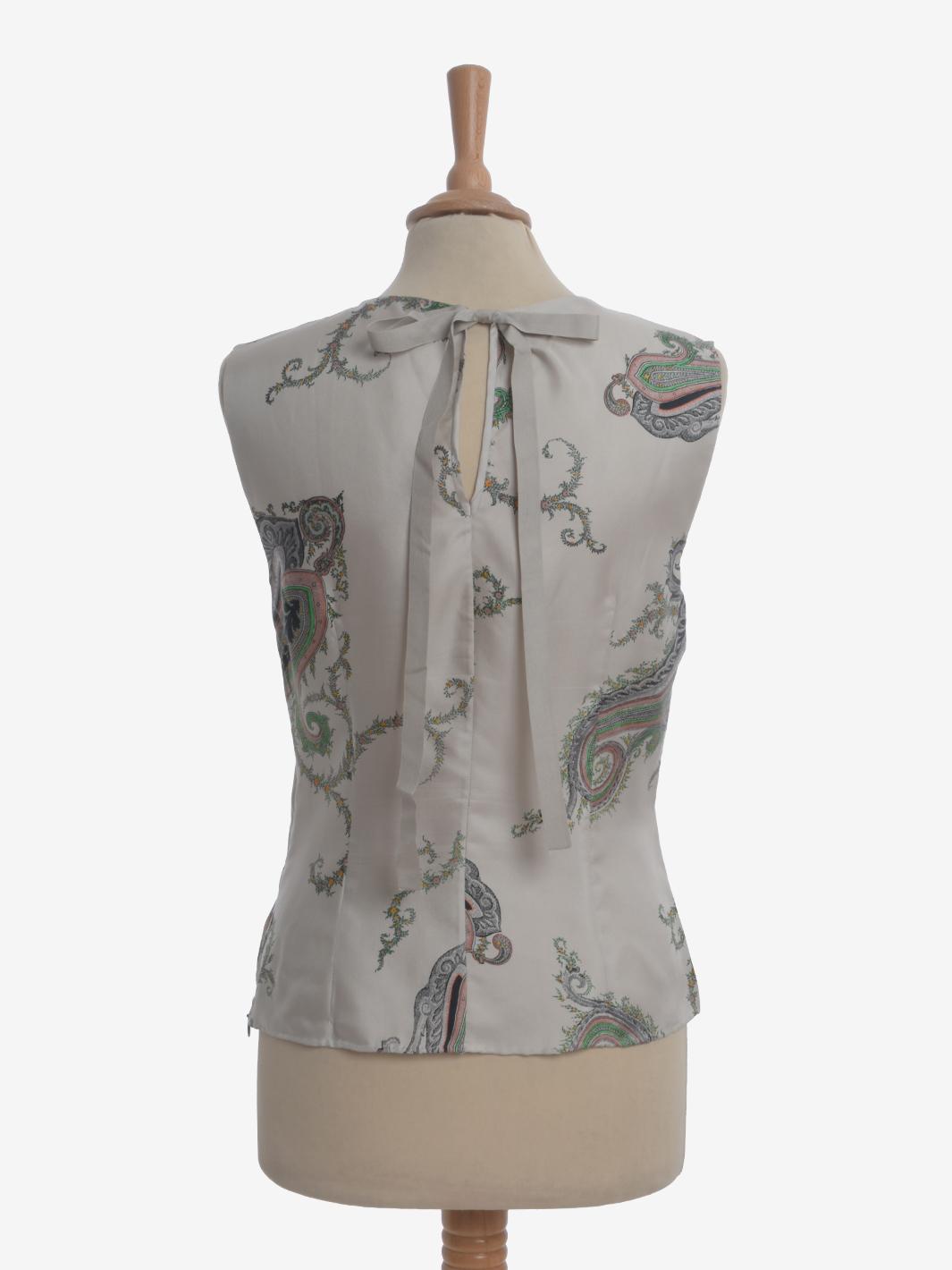Prada Silk Top With Bow