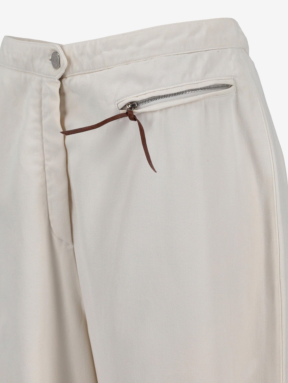 Hermès White Pants MR200625.44  Hermes