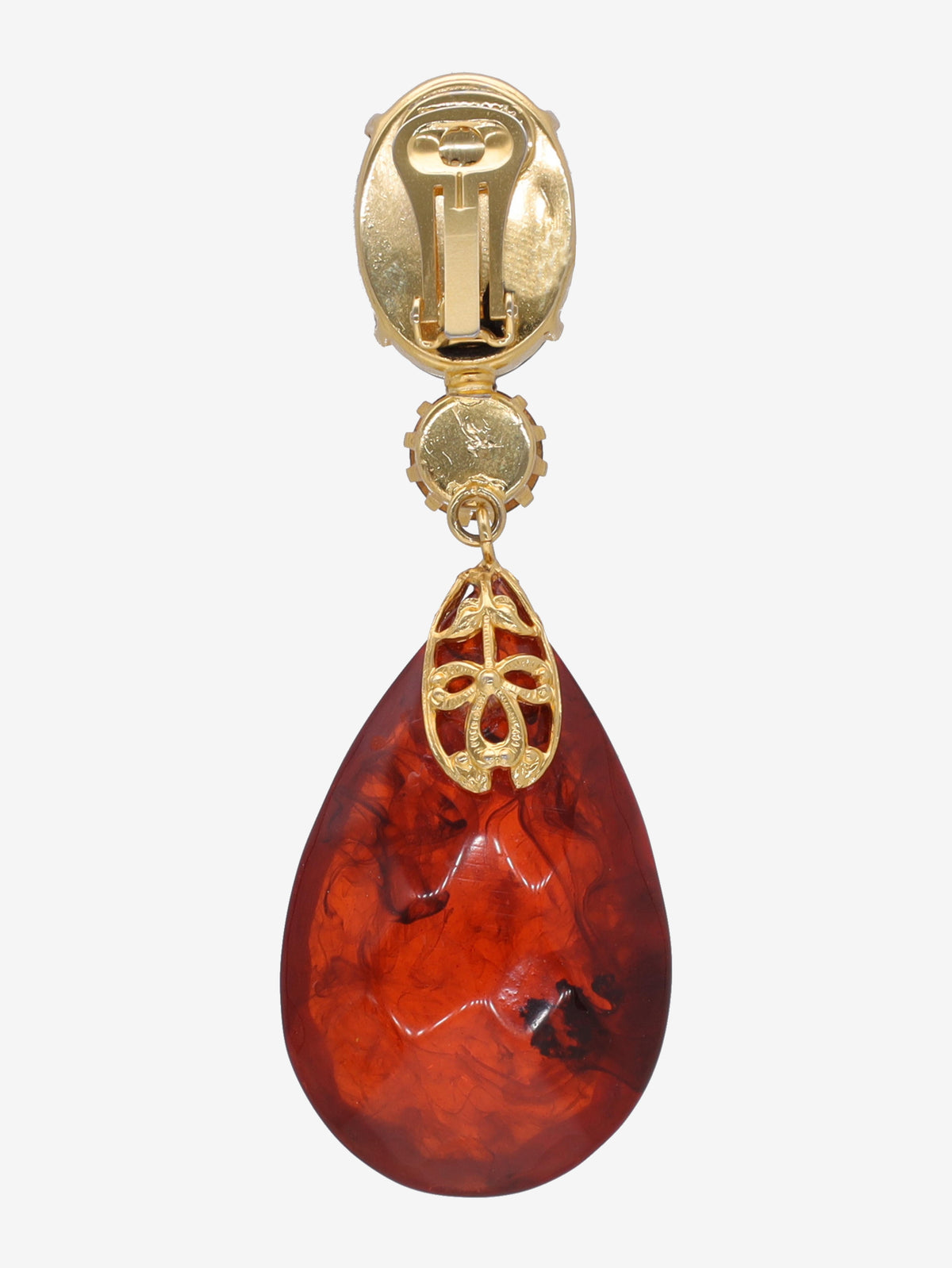 Gianfranco Ferré Earring With Red Stone MRXXX.6  Gianfranco Ferré