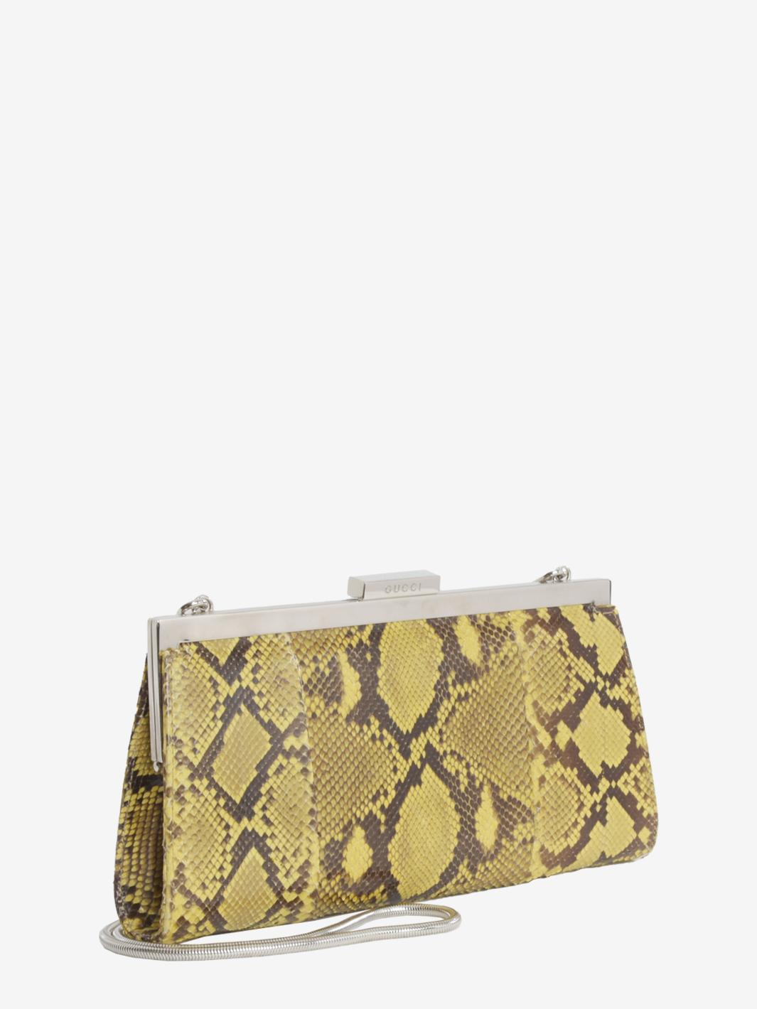 Gucci Python Clutch