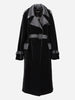 Tom Ford Black Velvet Trench Coat - 00s