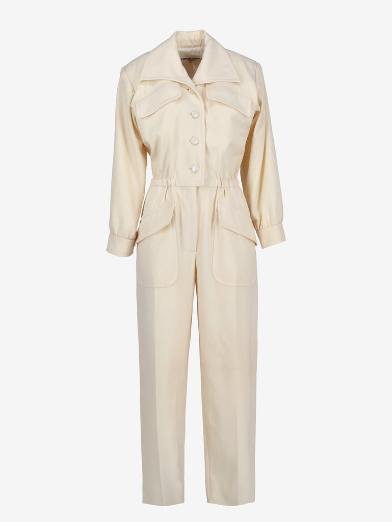 Yves Saint Laurent Ivory Jumpsuit MR120725.24  Yves Saint Laurent