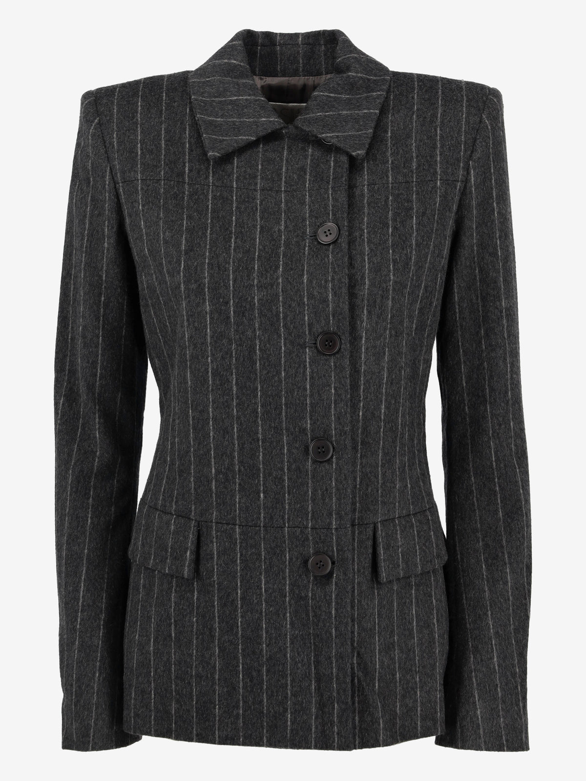 Basile Wool Pinstripe Jacket
