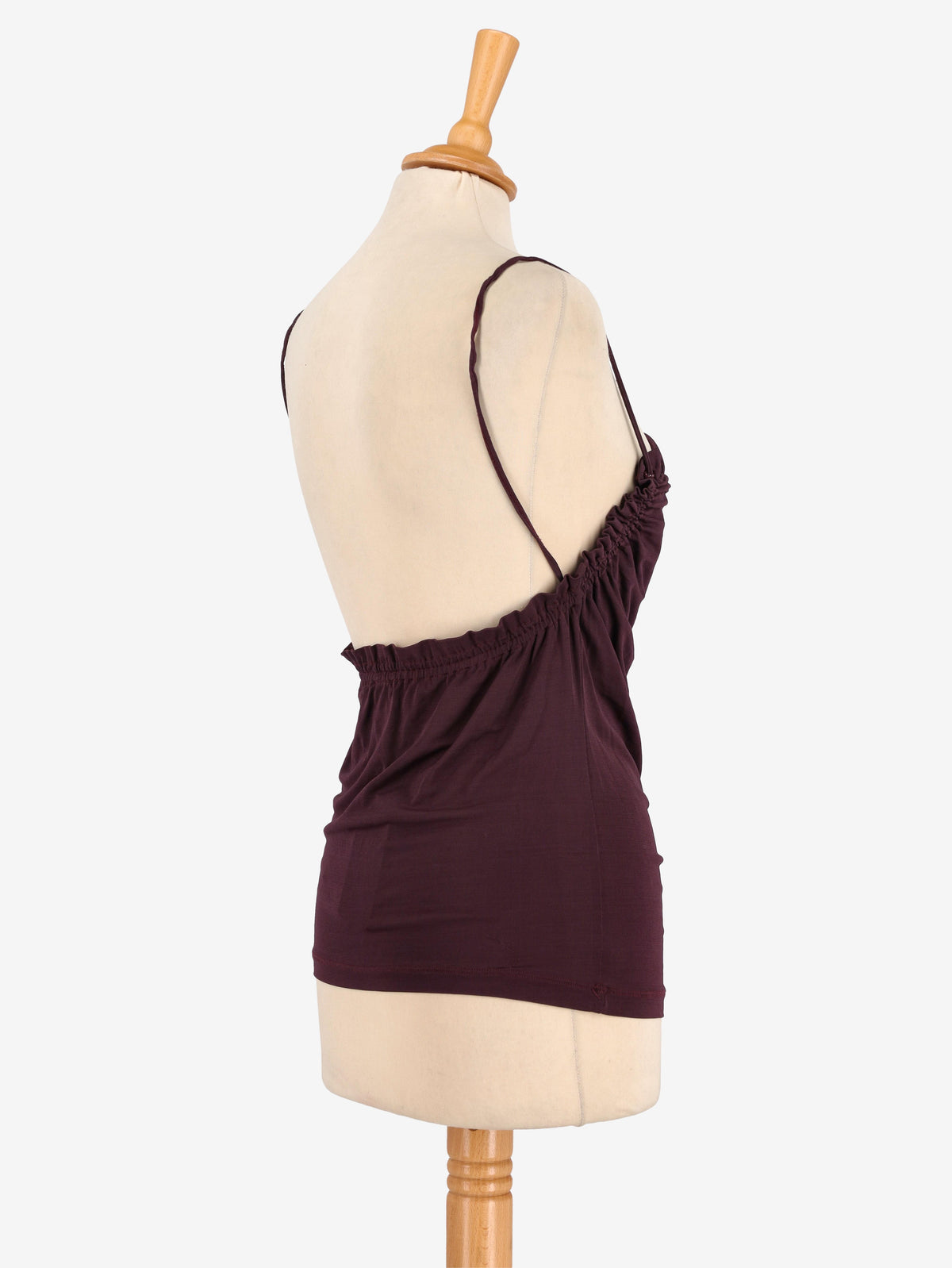 canottaGianfranco Ferré Burgundy Top - 90s