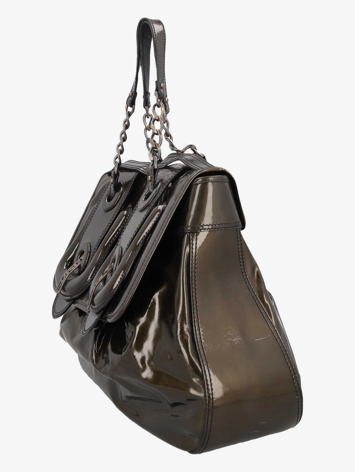 Fendi Patent Leather B Bag MR091024.3