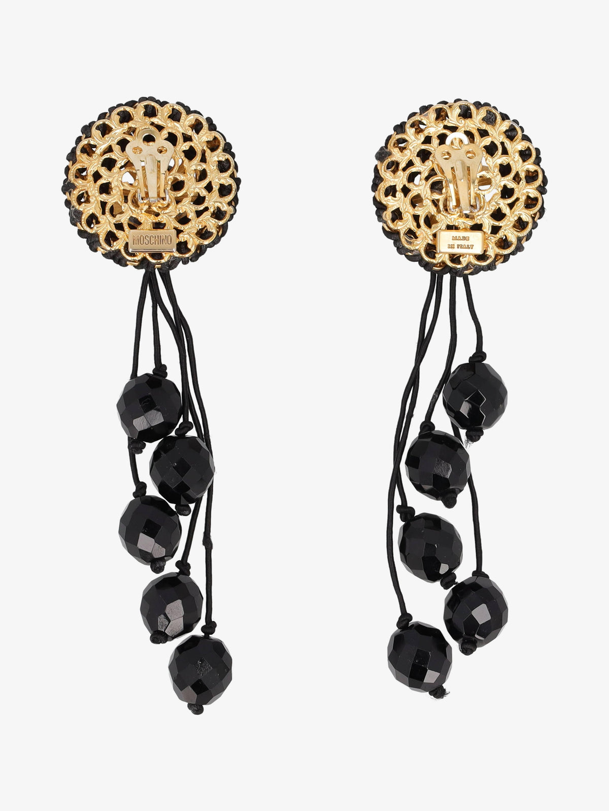 Moschino Stone Dangle Earrings