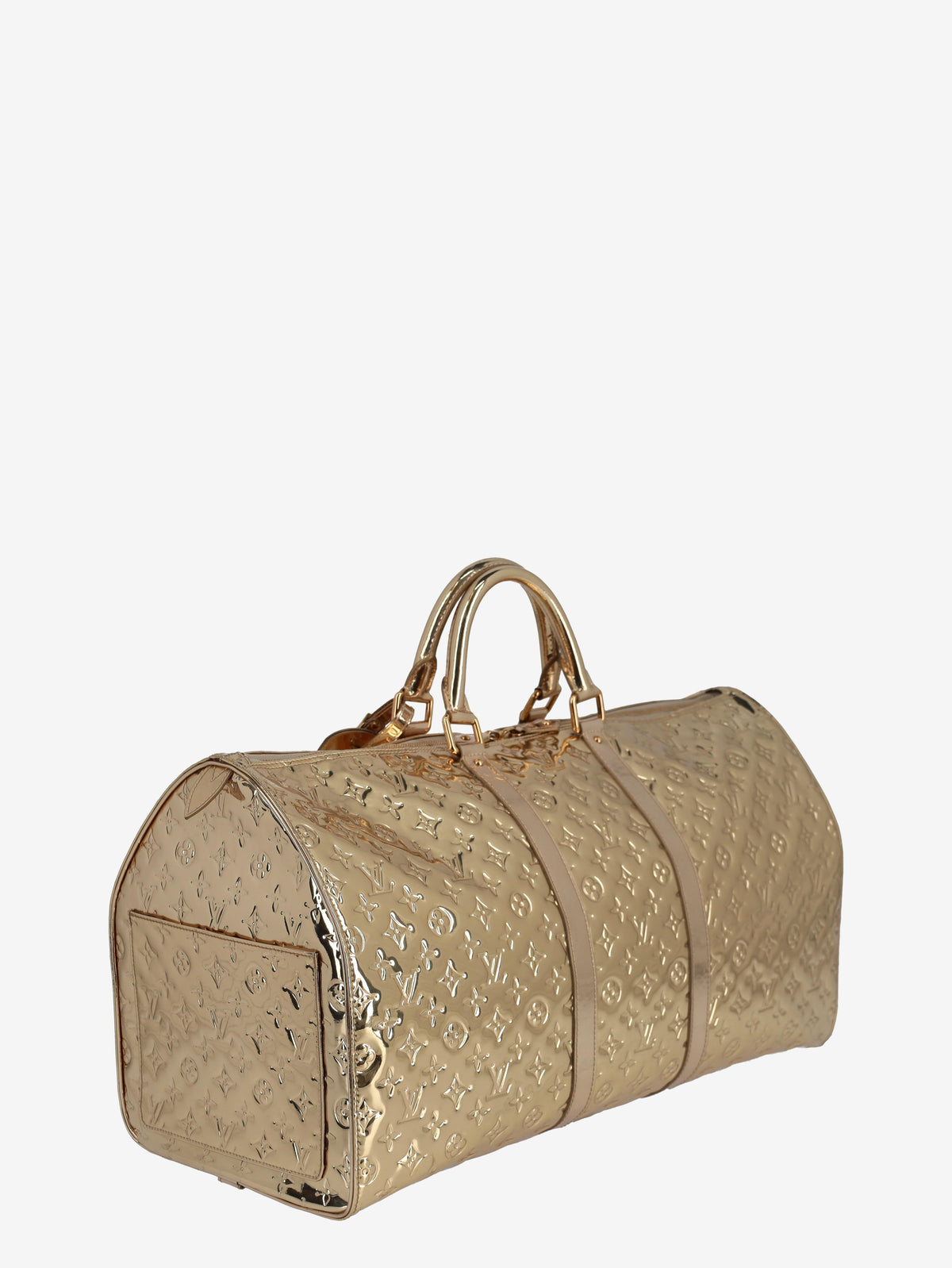 Louis Vuitton Monogram Miroir Keepall 55 Gold