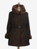Vintage Coat In Technical Fabric And Fur
