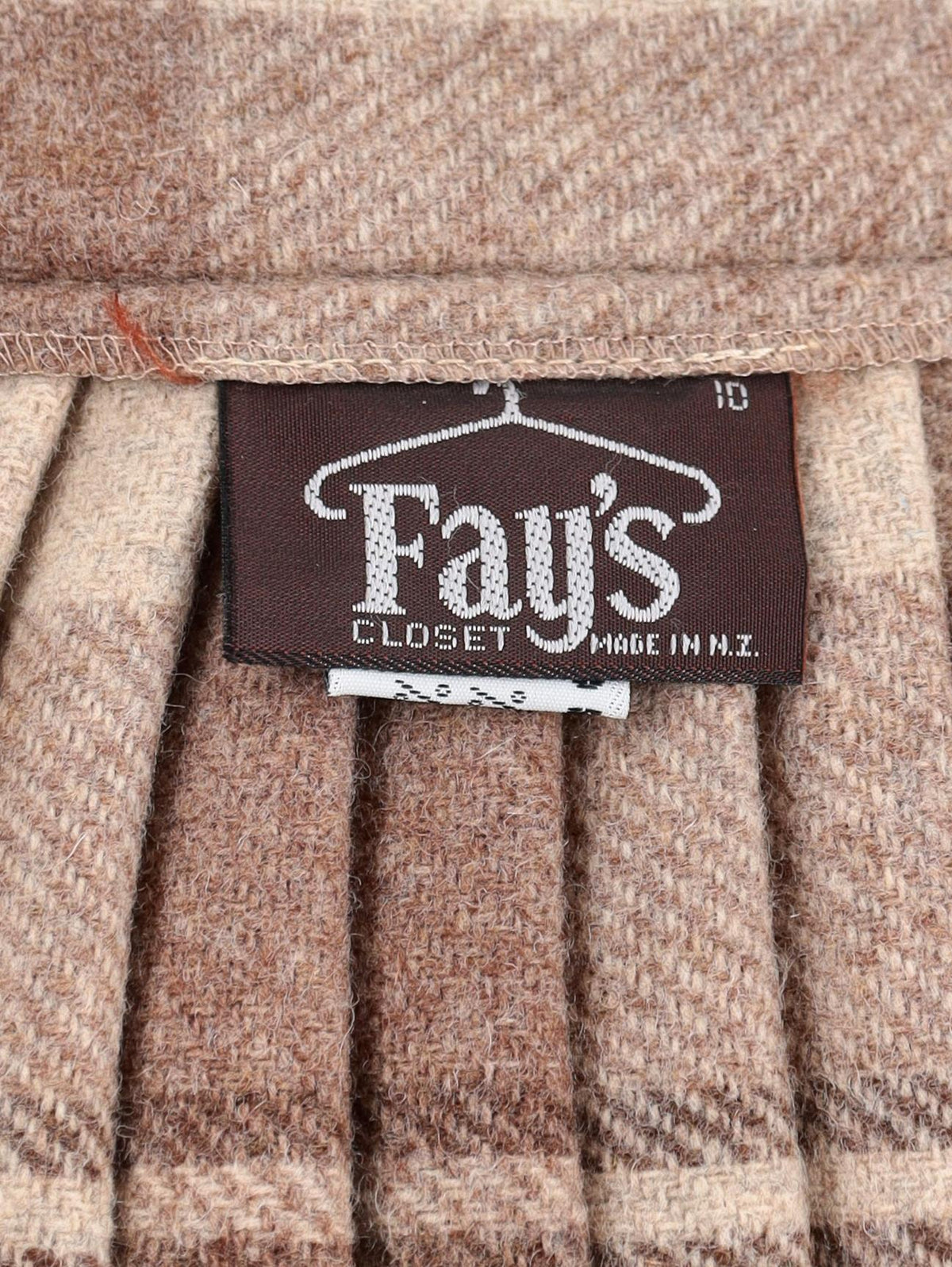 Tartan Wool Skirt W24121247  Vintage