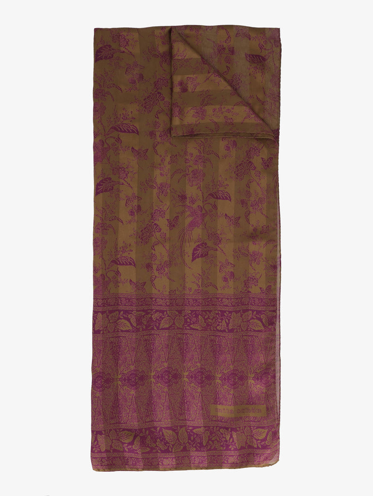 Mila Schön Flowered Silk Scarf