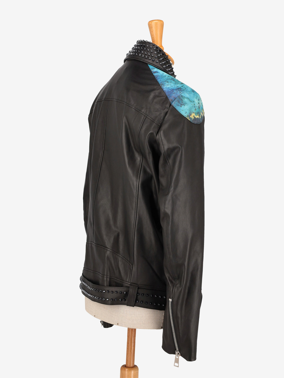 Vintage Patterned Biker Jacket WCV250822.03  Vintage