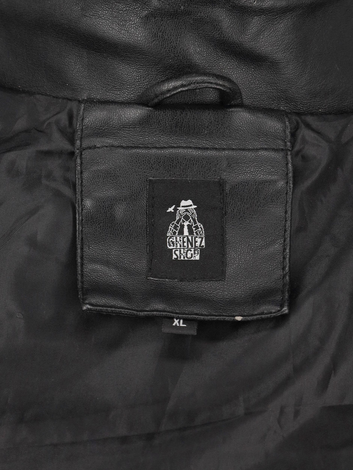 Vintage Lettering Biker Jacket WCV250856.03  Vintage