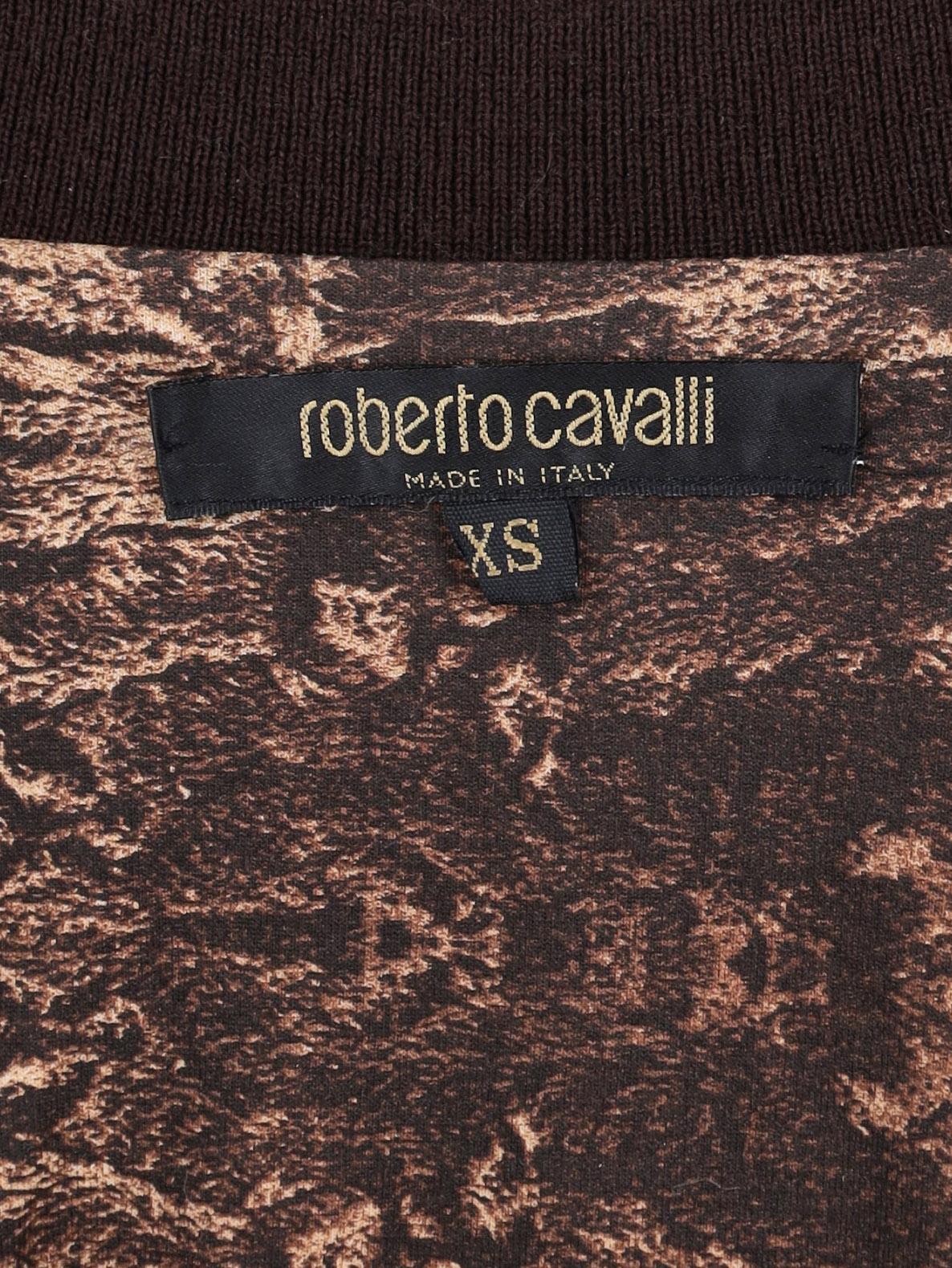 Roberto Cavalli Chocolate Shirt W24121253.13  Roberto Cavalli