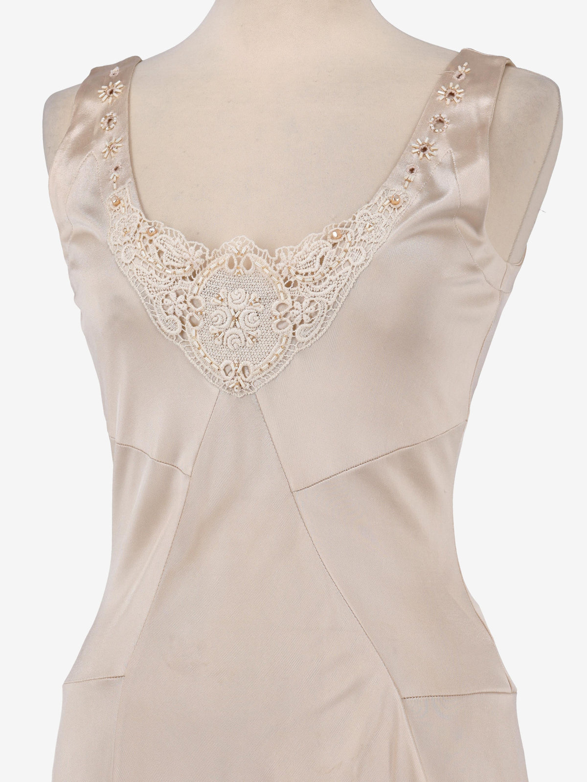 Blumarine Champagne Slip Dress