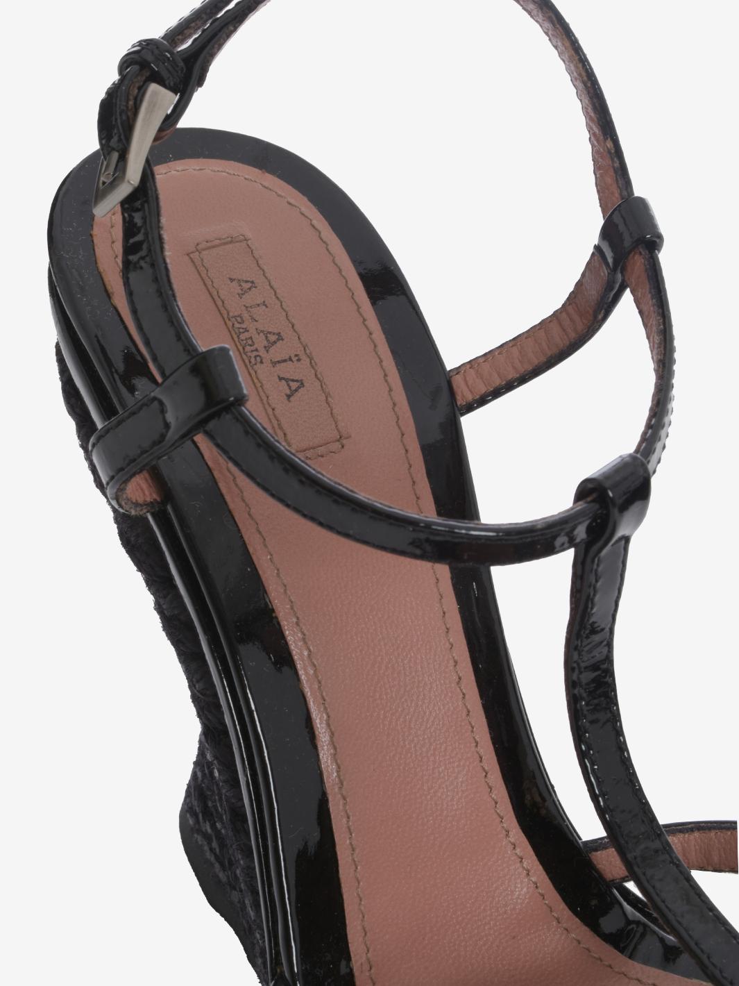 Alaïa Rope Wedge Sandals