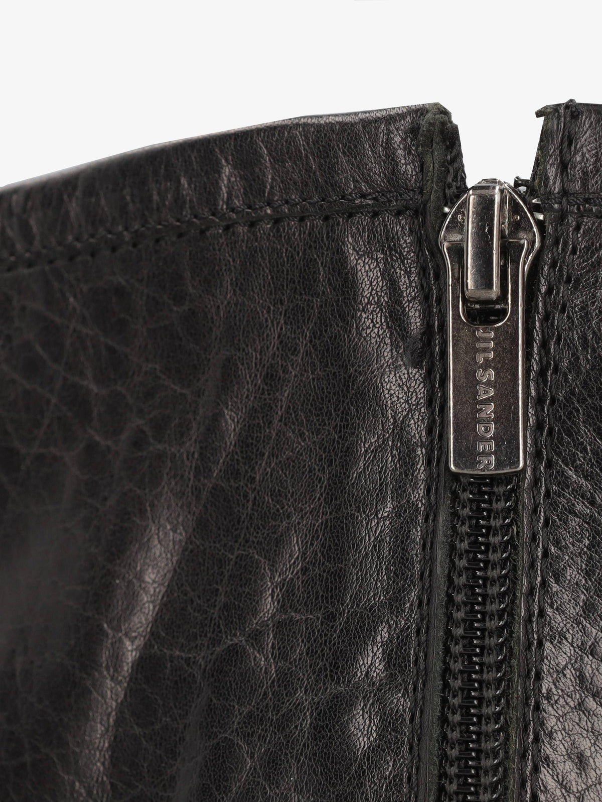 Jil Sander Black Leather Boots