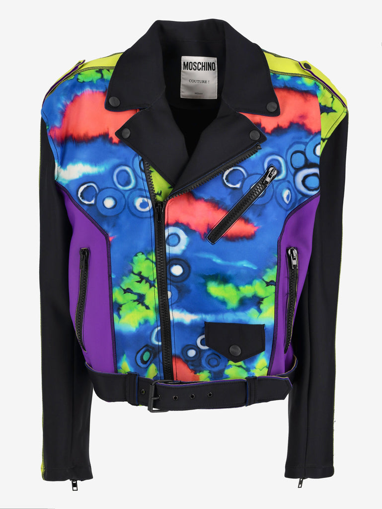 Moschino Multicolour Biker Jacket WCV250844  Moschino