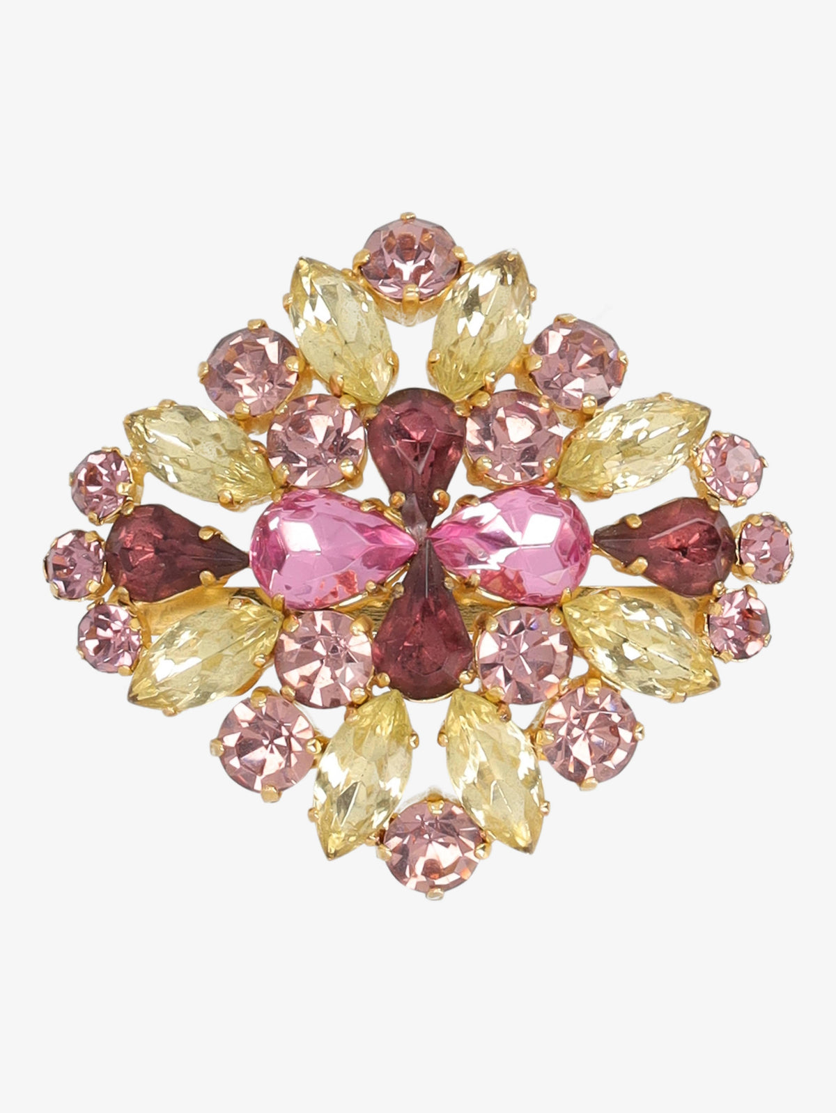 Vintage Multi-coloured Stone Brooch